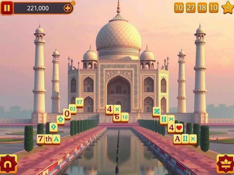 Taj Mahal Mahjong Deluxe gameplay screenshot